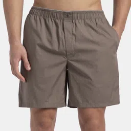 jockey Solid Men Khaki Boxer Shorts-picture-19