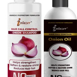 inlazer Onion Shampoo(100ml) With Onion Oil (50ml) / Splitends/ Shampoo And Oil Combo-picture-11