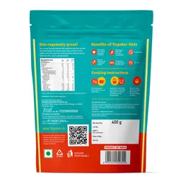Yogabar Super Oats,  100% Rolled Oats  0.400 kg  image 4
