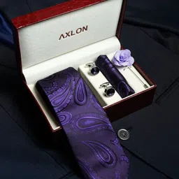 AXLON Silk Cufflink & Tie Pin Set image 2