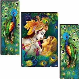saf Radha Krishna UV Textured Self Adeshive Digital Reprint 18 inch x 12 inch Painting-picture-11