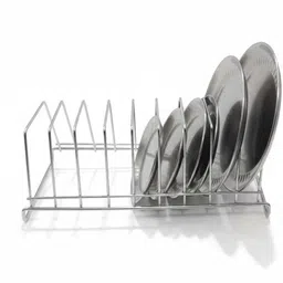 shree industries Dish Drainer Kitchen Rack Steel image 2