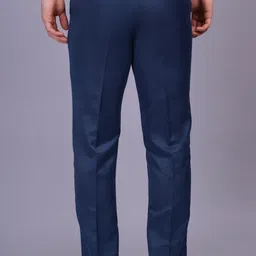 axolotl Men Regular Fit Blue Polycotton Trousers image 2