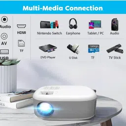 TOTAL Mini Projector WIFI Android IOS Full HD 1080P Miracast Youtube TVStick HDMI USB (4000 lm) Portable Projector image 3