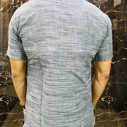 fabricana Men Solid Khadi Cotton A-line Kurta image 2