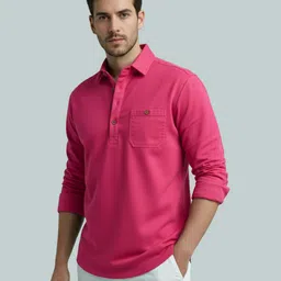 vashuqi Men Solid Cotton Blend A-line Kurta-picture-45