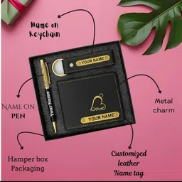 j f enterprises Men Formal, Travel, Trendy Black Artificial Leather Wallet-picture-48