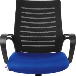 rose designer chairs Elite | 3-Years Warranty Included | Mid-Back Ergonomic Office Chair | Revolving| Mesh Office Arm Chair image 2