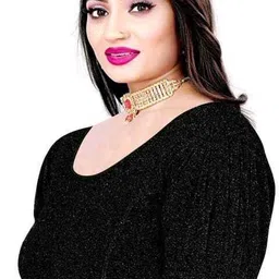 sanket synthetics Round Neck Women Blouse image 3