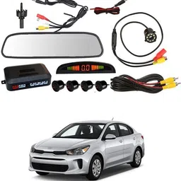 gonama LCD 4.3 Screen 4pc Car Parking Sensor Monitor Kit With Reverse Camera Sg105 LCD 4.3 Screen 4pc Car Parking Sensor Monitor Kit With Reverse Camera Sg105 Parking Sensor image 1
