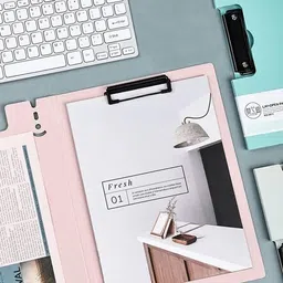 trujve 1pc Folder File Document Organizer Storage Clipboard with A4 Cover Letter Folder image 2