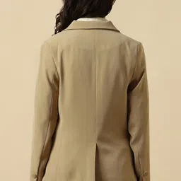 allen solly Women Solid Single Breasted Formal Blazer image 3