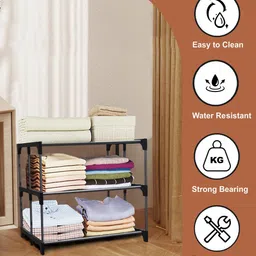 glowsilk Bookcase_wardrobe Carbon Steel Collapsible Wardrobe image 4