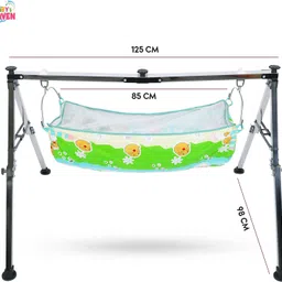baby's heaven Portable Folding Swing Cradle Ghodiyu Crib image 5