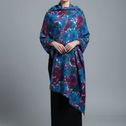 HANG N HOLD Polyester, Viscose Printed Women Shawl-picture-14