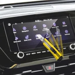 Wishguard Screen Guard for Infotainment System of Kia Carens Prestige 7 (8 inch) 2022 Perfectly Cut, Car Display protector with 9H Hardness [Not Tempered Glass] image 2