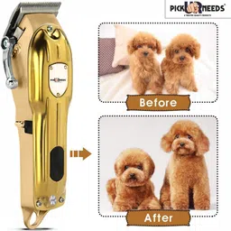 pick ur needs Professional Blade Dog Hair Clipper / Shaver Pet Trimmer Puppy Grooming Machine Gold Pet Hair Trimmer image 4