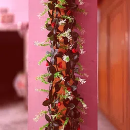 kingstyle impex Artificial Flowers Home Decoration Vine & Creepers Plant Wall Hanging Chain G298 Multicolor Rose Artificial Flower-picture-16