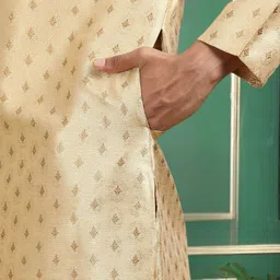 tattva Men Printed Polyester Straight Kurta image 5