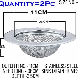 micashu Kitchen Sink Stainless Steel Push Down Strainer image 2