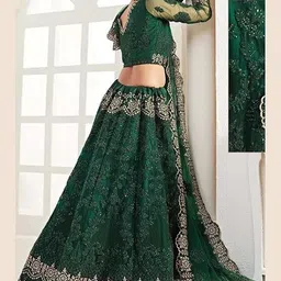 trivora Embroidered Semi Stitched Lehenga Choli image 2