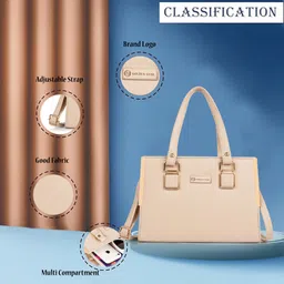 golden star Women Beige Hobo image 4