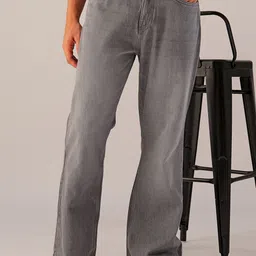 the indian garage co. Men Boot-Leg Mid Rise Grey Jeans-picture-15