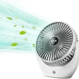 YOZO Table fan Powerful Rechargeable with LED Light Table Fan for Home, Office Desk Mini Desk Fan Portable 3 Speeds Wind Desktop Table Cooling Fan For Car Outdoor USB Fan, Led Light, Rechargeable Fan-picture-21