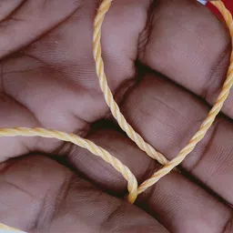 coral shakuntala enterprises 2 mm 300meter PP Nylon Rope Gola Weight 510gm Yellow image 4