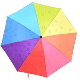 sfab 3 Fold Digital Printed Rain Sun & UV Rays Protective Manual Open Umbrella image 2