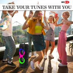 ME&U Musical Powerhouse pro with TWS RGB light FM AUX Karaoke MIC 50 W Bluetooth Home Audio Speaker image 3