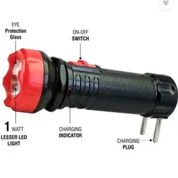 vr bright lite Rechargeable Emergency Light (Torch 5W T22_67)_VRBL349 10 hrs Torch Emergency Light image 4