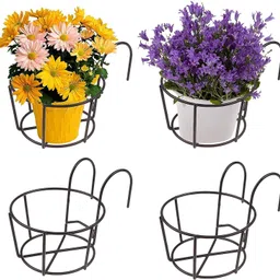 ezzucrafts Set of 4 BASKET/ WALL HANGING PLANT CONTAINER Plant Container Set image 3