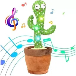 kashh dancing cactus toy and talking cactus toy for kids with LED light image 1