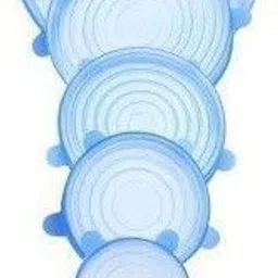 ablue clipper Reusable Expandable Silicone Covers for Fresh Food 8 inch Lid Set, Pack of 6-picture-44