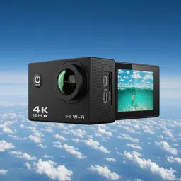 RisingMoon Professional 4K Action camera Helmet 4k 20 MP WIFI 30 M WATERPROOF Action SPORT Camera 4k Sports and Action Camera image 1