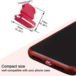 mizi Protect Charging Port from Dust and Moist USB Red Anti-dust Plug image 2