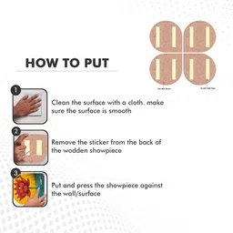 artvibes Nature Spiritual Wooden Handcrafted Mdf Wall Hanging For Home Decor (WH_8459N) Pack of 4 image 5