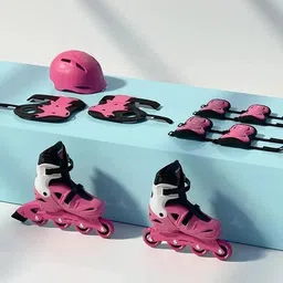 lifelong Adjustable 3 wheel Inline skates shoes for Boys and Girls Liner Roller Skates In-line Skates - Size UK 4-7 UK-picture-24