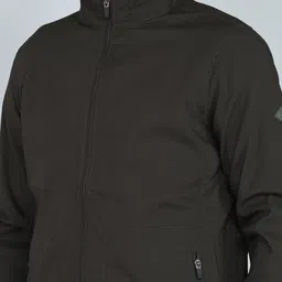 park avenue Men Solid Bomber Jacket image 5