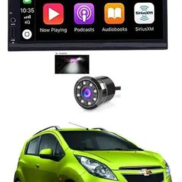 rkpsp 7 INCH Full Double Din Car Screen Stereo Media Player Audio Video Touch Screen Stereo Full HD with MP3/MP4/MP5/USB/FM Player/WiFi/Bluetooth & Mirror Link with Back Rear Camera For Beat Car Stereo image 1