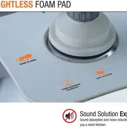 adano SS 04 Square Single Bowl 24x18x9 Inches Kitchen Sink| Premium Stainless Steel Sink Vessel Sink image 3