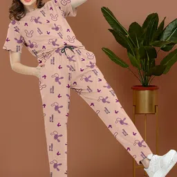 bellebird Women Night Suit Set Multicolor Printed image 4