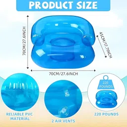 drumstone Inflatable Chair for Kids Waterproof PVC Air Sofa Inflatable Inflatable Toy Pump image 5
