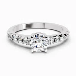 Sparkles Lab Grown Diamond 14kt White Gold ring-image-39