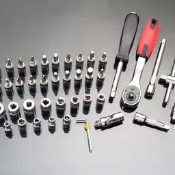 enrics 46 in 1 Pcs Tool Kit & Screwdriver and Socket Set Multi Purpose Tool Case-a Hand Tool Kit image 4