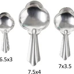 dynore 3 Pc Flower Shape Masala Small Spoon/Mini Spoon for Masala Containers Spoon Serving Set image 2