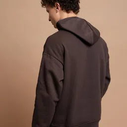 highlander Men Full Sleeve Solid Hooded Sweatshirt image 2