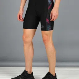 pace international Solid Men Black Tights image 3