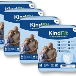 kindfit Adult Pull-Up Pants Diapers|Medium-40 Pieces|Waist Size ( 24-33 Inch)|Pack of 4 Adult Diapers - M-picture-19